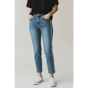 Simply Vera Wang Womens Two-Tone Mid-Rise Stretch Denim Jeans Size 4